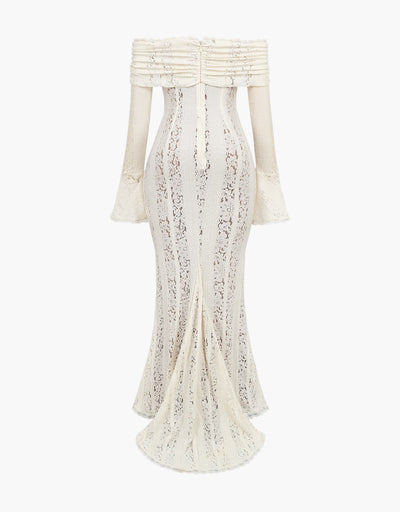 Arwen Lace | Off-Shoulder Maxi Jurk