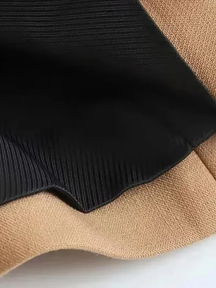 TRZA-Front Button Halter Neck Waistcoat For Women, Backless Sleeveless Vest, Female Outerwear, Chic Tops, Fashion