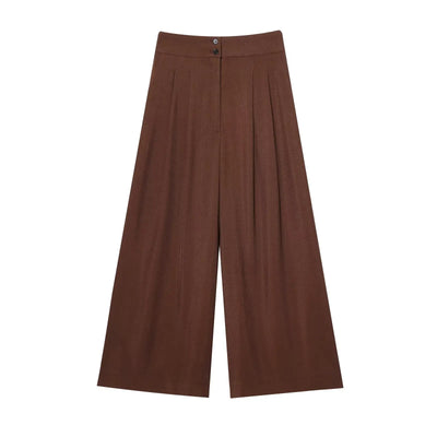 TFMLN Fashion Women's Trouser Suits Sleeveless V-Neck Top With Belt Straight Pants Sets 2025 Spring Summer Commuter 2 Piece Set