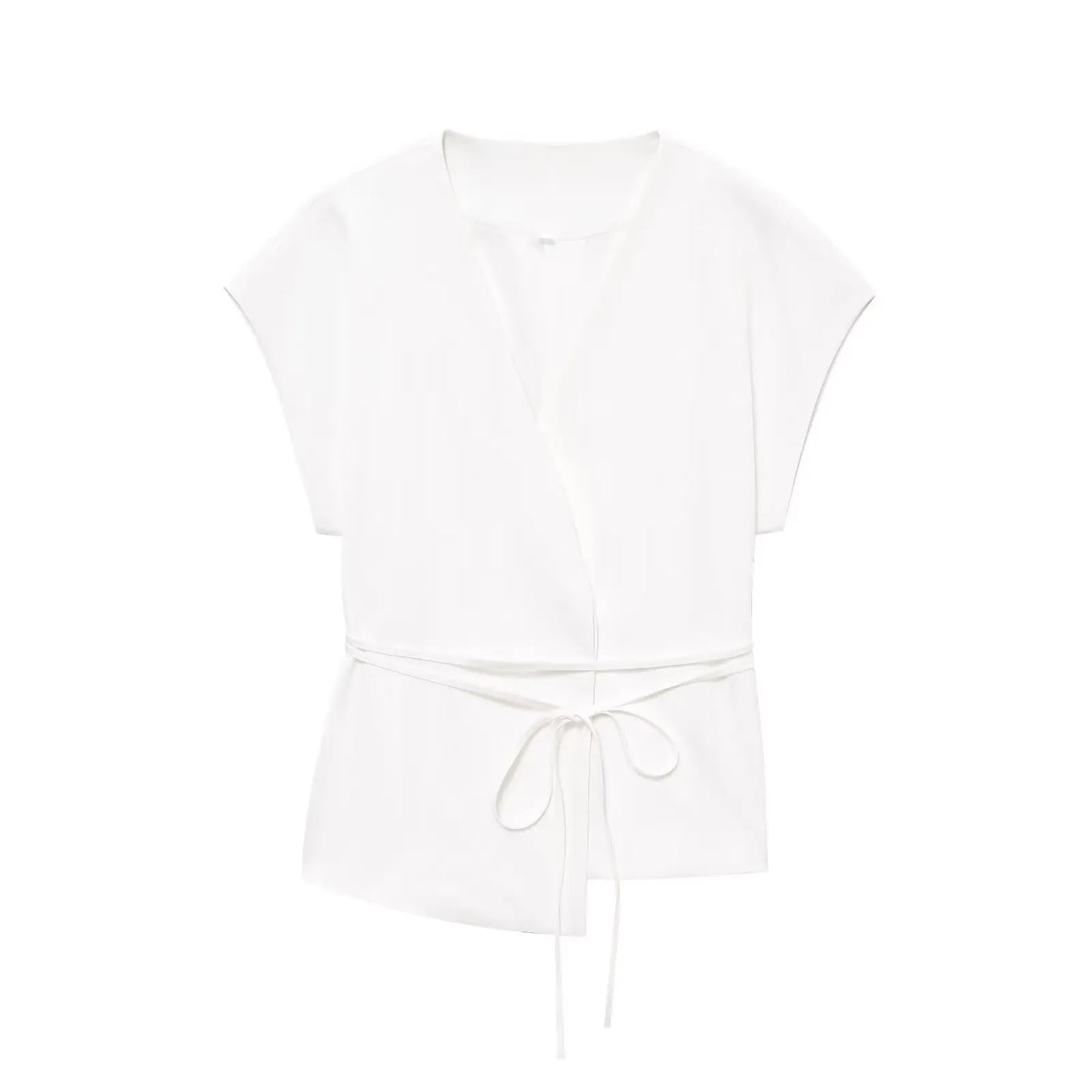 TFMLN Fashion Women's Trouser Suits Sleeveless V-Neck Top With Belt Straight Pants Sets 2025 Spring Summer Commuter 2 Piece Set