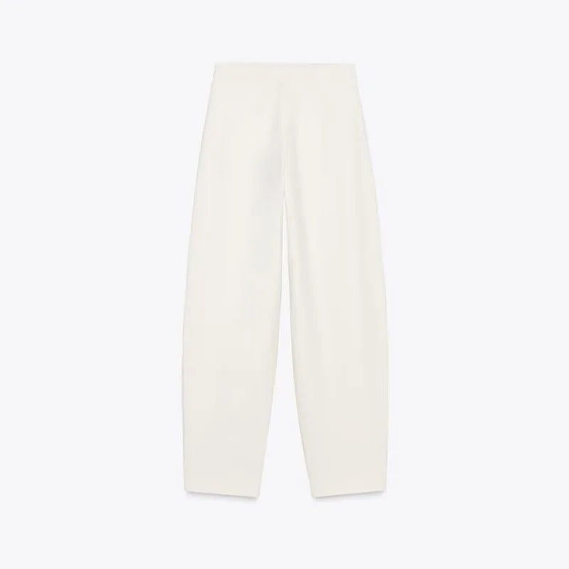 Elegant Solid Vest Trouser Suits Women Sleeveless Button V-Neck Vests Straight Wide Leg Pants Lady 2025 Fashion Office Set