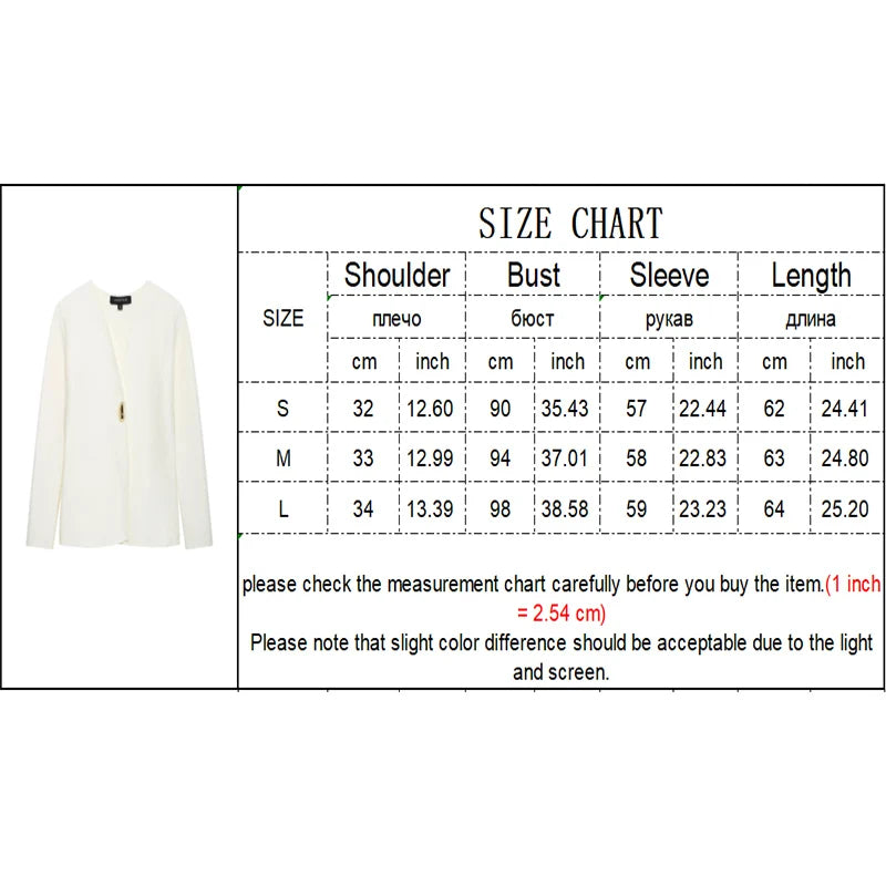 TF.MLN Women Elegant Knitted Cardigan Single Button Women V-neck Long  Sleeve Sweaters 2025 Spring New Female Solid Streetwear