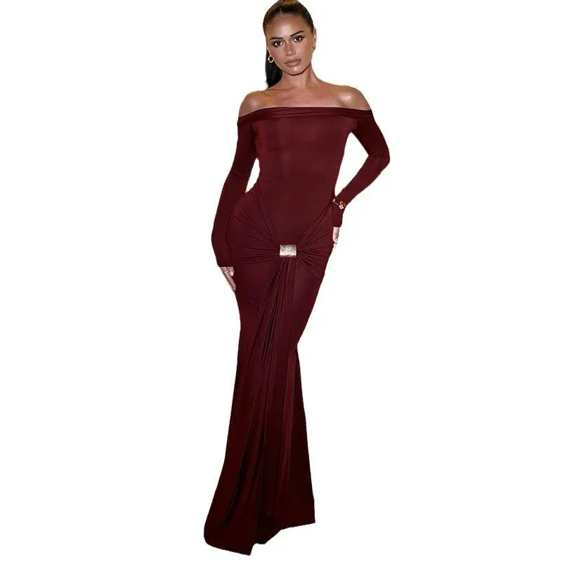 Effen Dress Elegant Off-Shoulder