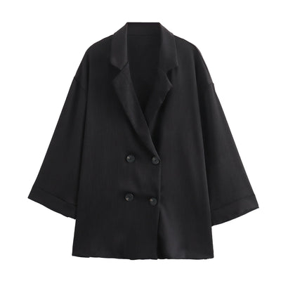 Herfst Nieuwe Dameskleding Europese En Amerikaanse Stijl Modieuze Gerimpelde Colbert Casual Broek Set