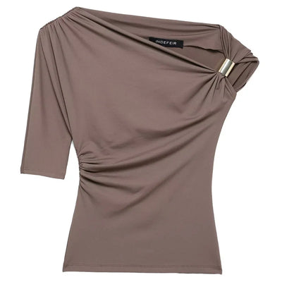 TRAF Asymmetrical Top Women Sexy Tanks & Camis Summer 2025 Yellow Black Tank Top Solid Tight Casual Tops Streetwear Y2k T-Shirt