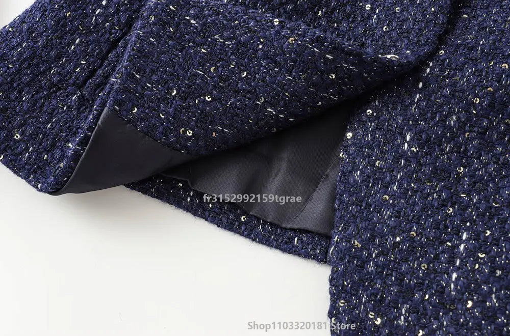 Women's Tweed Waistcoat with Belt, O Neck, Sleeveless, Front Button, Female Outerwear, Chic Tops, Fashion