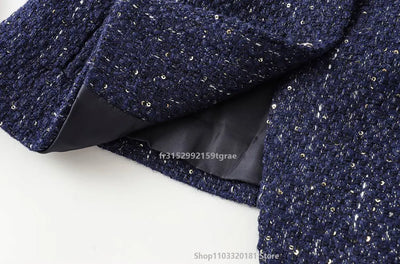 Women's Tweed Waistcoat with Belt, O Neck, Sleeveless, Front Button, Female Outerwear, Chic Tops, Fashion